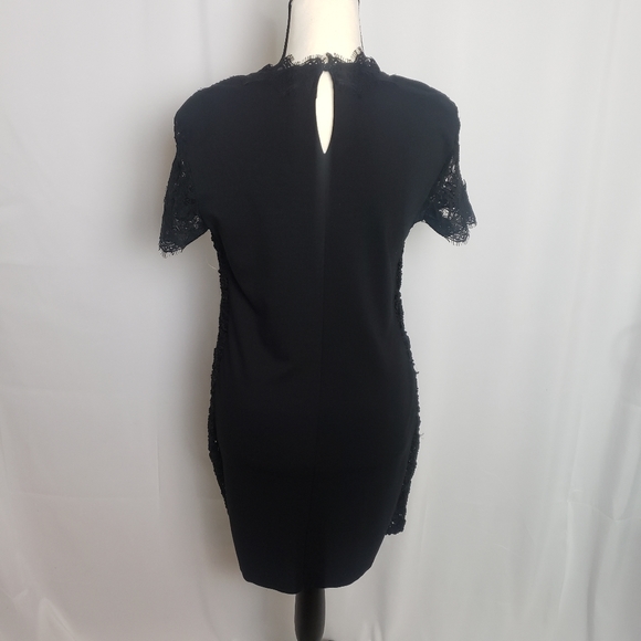 Zara Black Lace Dress, Stretch - Picture 4 of 11
